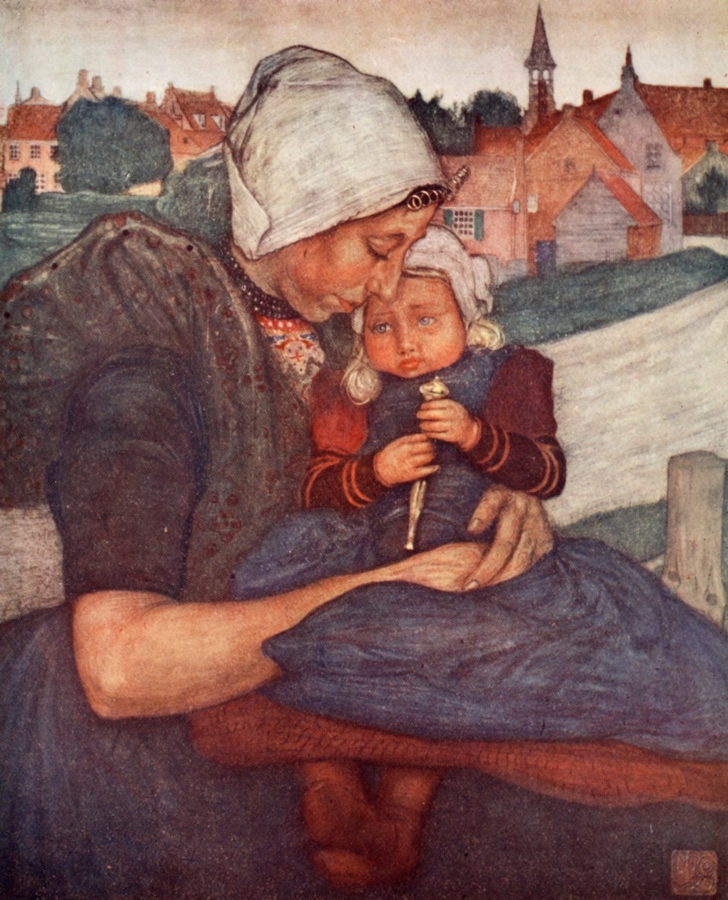 Uma mãe e filho de Axel, 1904 de Nico Jungman
