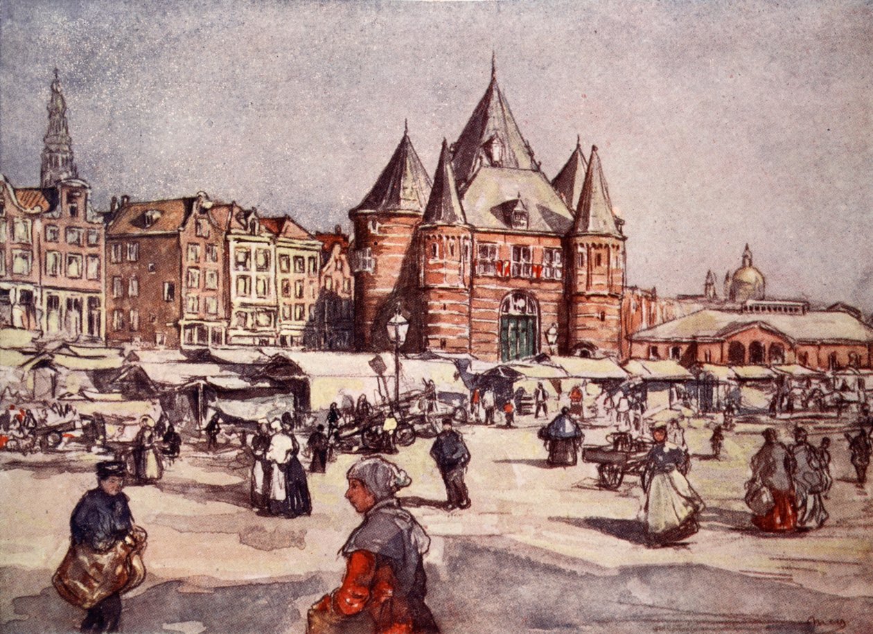 De Waag, Amsterdã, 1904 de Nico Jungman