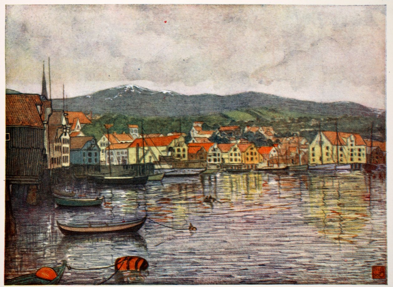 A cidade de Molde, 1905 de Nico Jungman