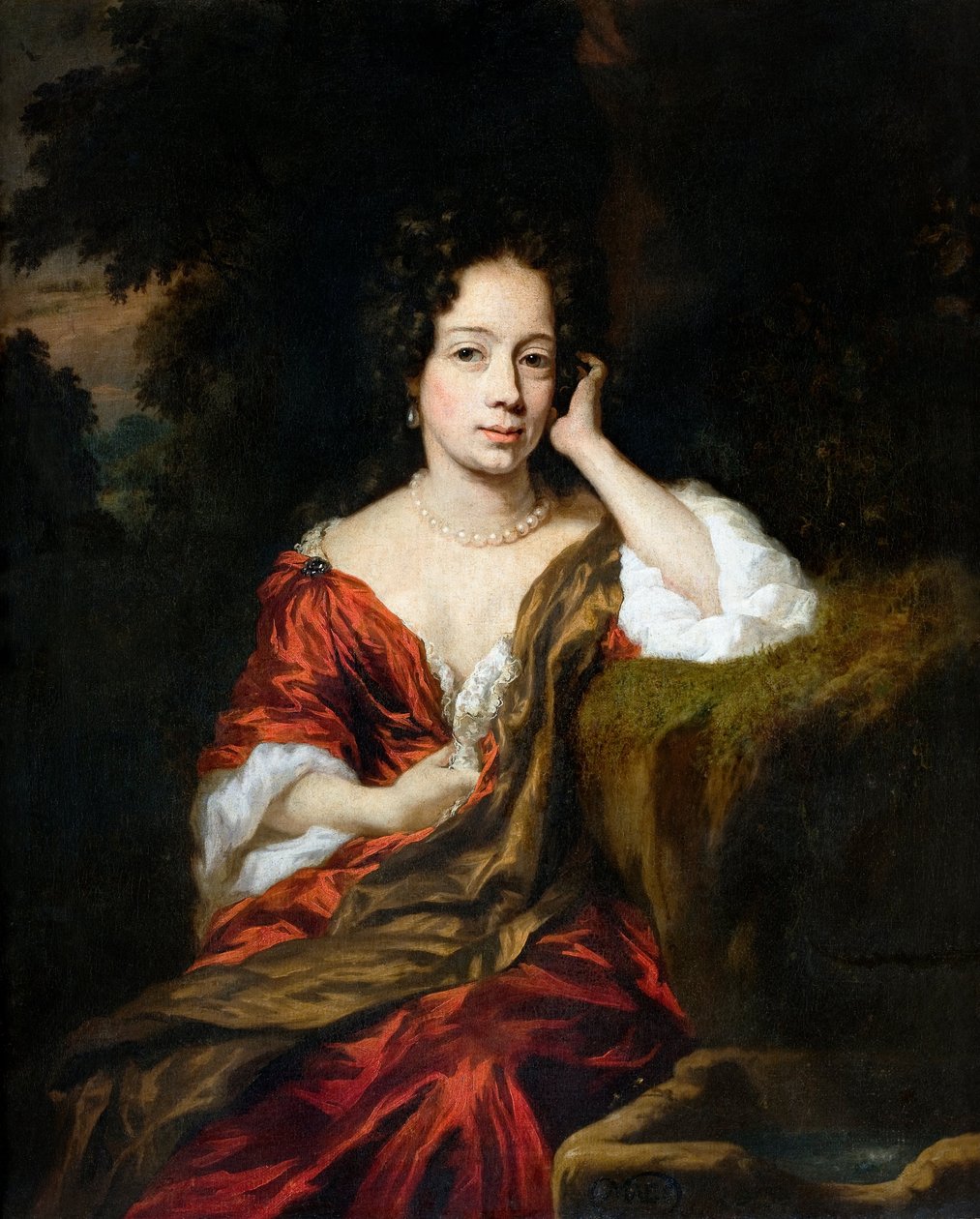 Retrato de uma mulher, 1680 de Nicolaes Maes