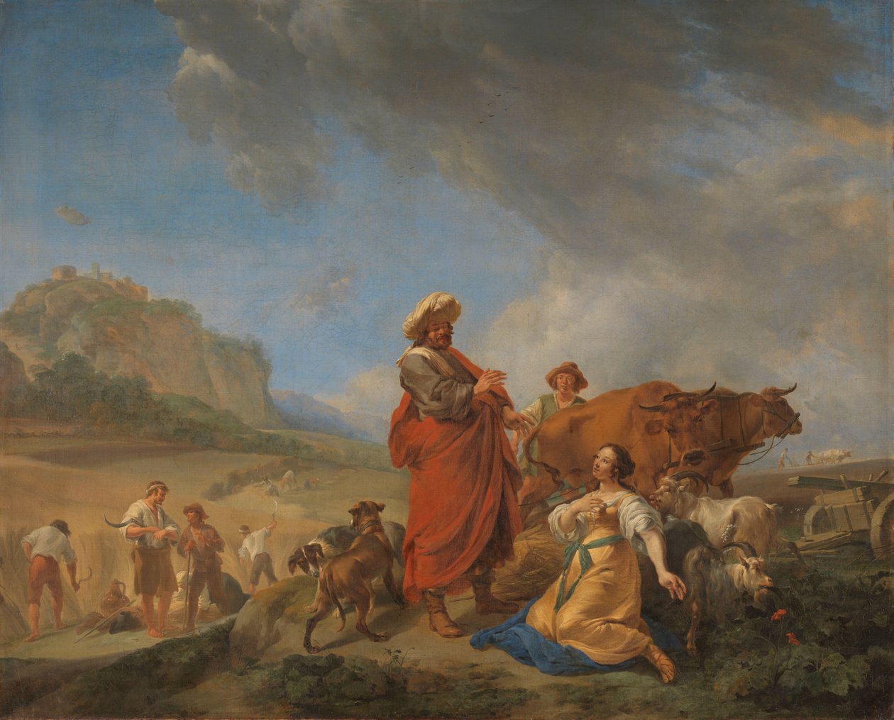Ruth e Boas de Nicolaes Pietersz Berchem