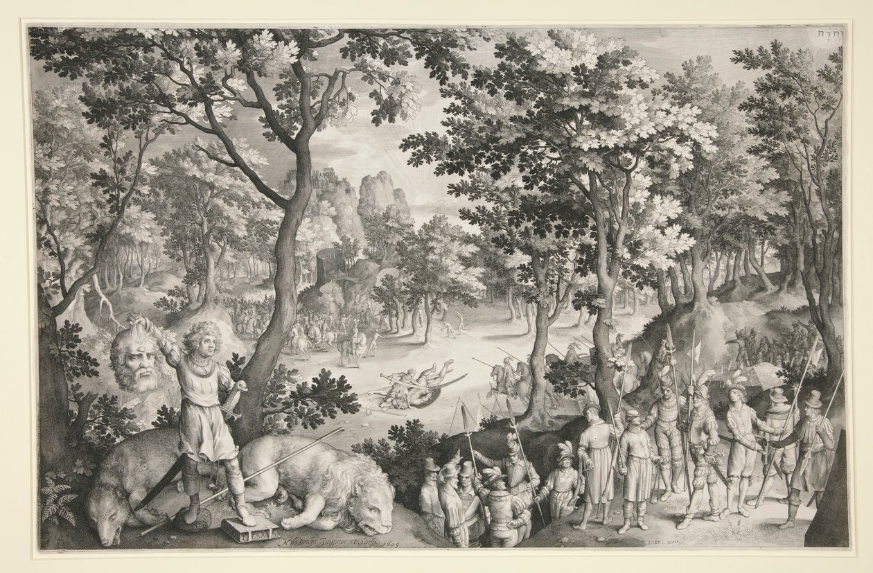 Davi e Golias de Nicolaes de Bruyn