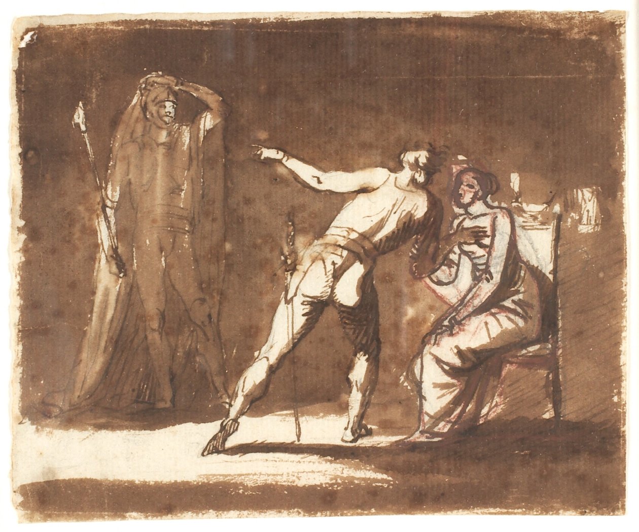 Hamlet com sua mãe de Nicolai Abildgaard