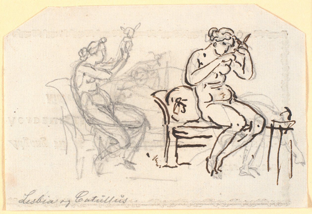Lésbia e Catulo de Nicolai Abildgaard