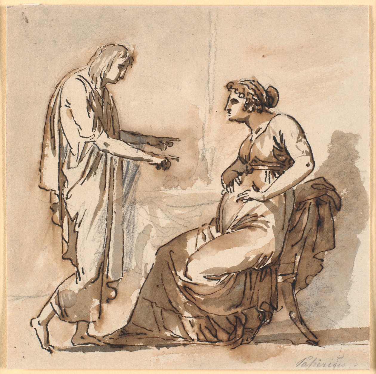 Papirius e sua mãe de Nicolai Abildgaard