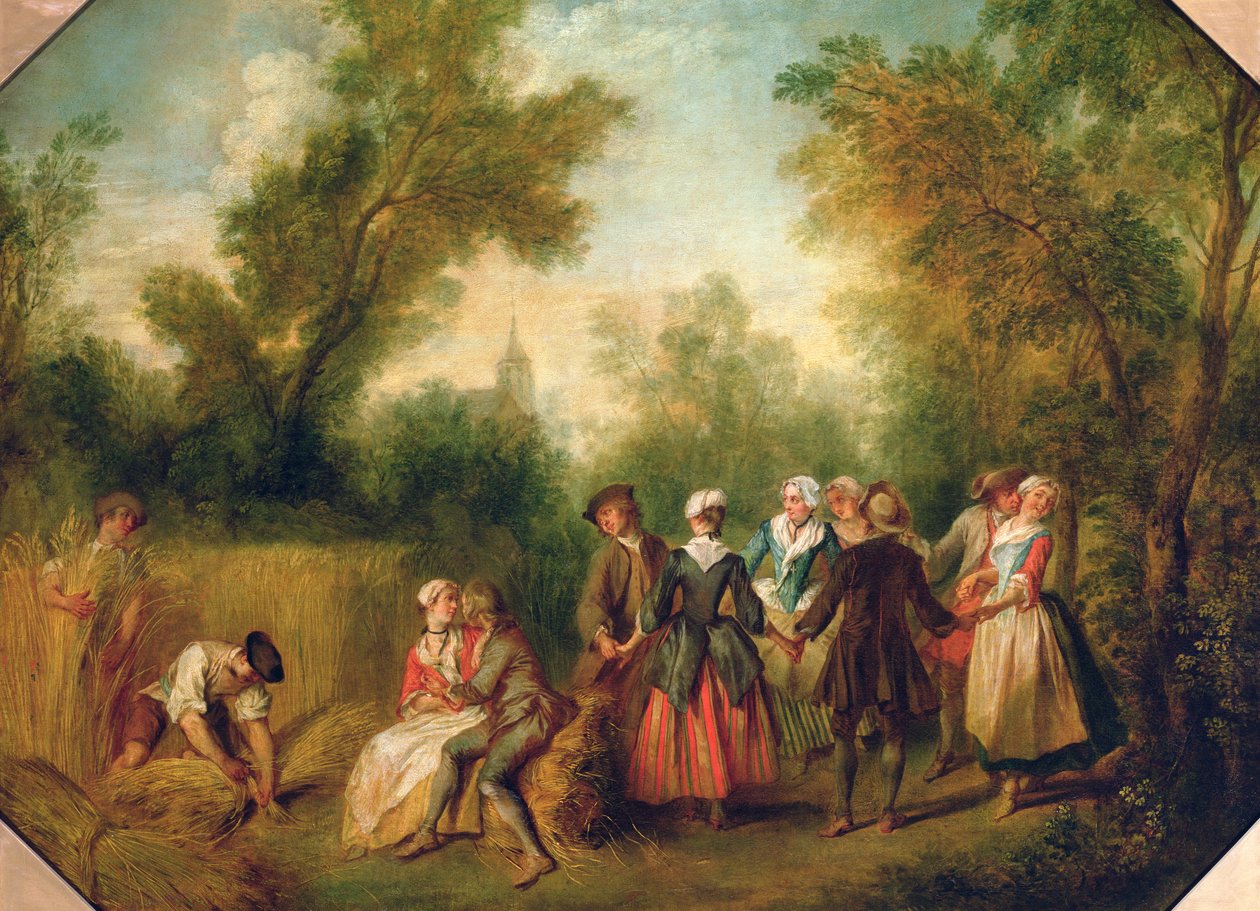 Verão ou a dança, 1738 de Nicolas Lancret