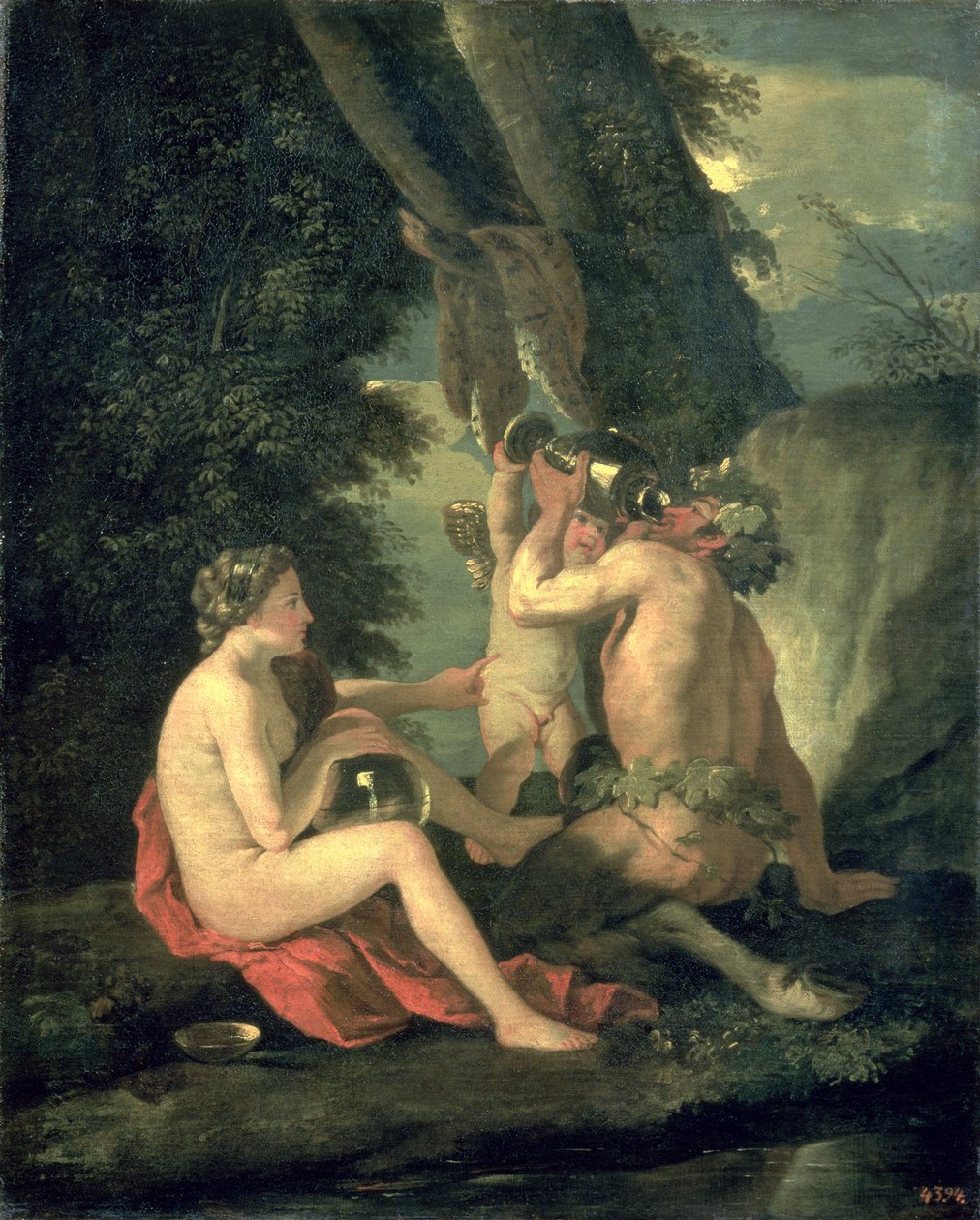 Sátiro e Ninfa, 1630 de Nicolas Poussin