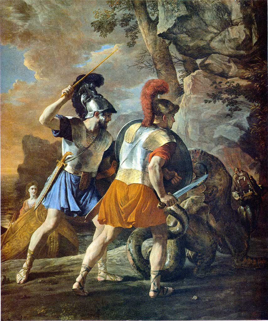 Os companheiros de Rinaldo de Nicolas Poussin
