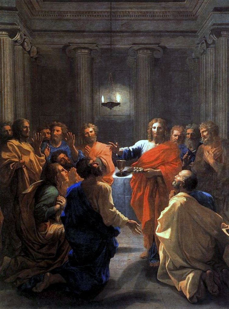 A instituição da Eucaristia de Nicolas Poussin
