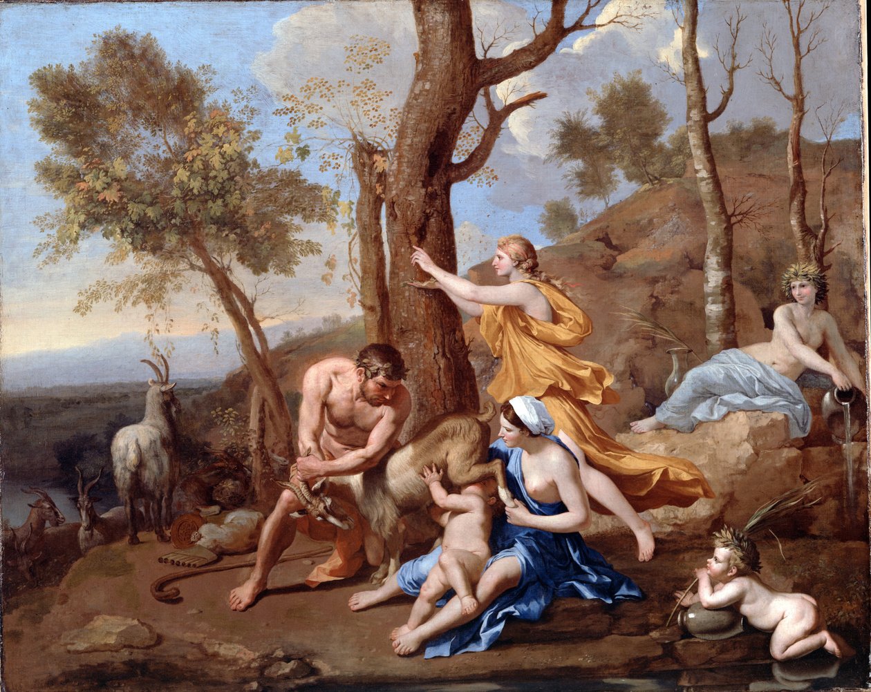A criação de Júpiter de Nicolas Poussin