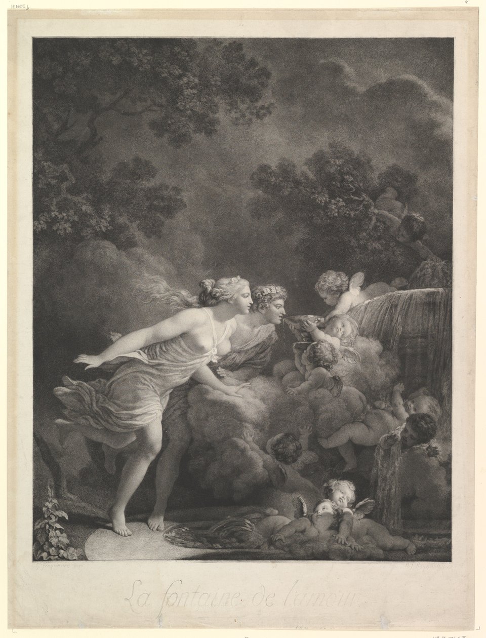 A Fonte do Amor, 1785. de Nicolas Francois Regnault