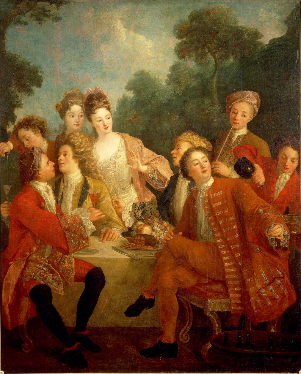 Pequeno-almoço no parque de Nicolas Lancret