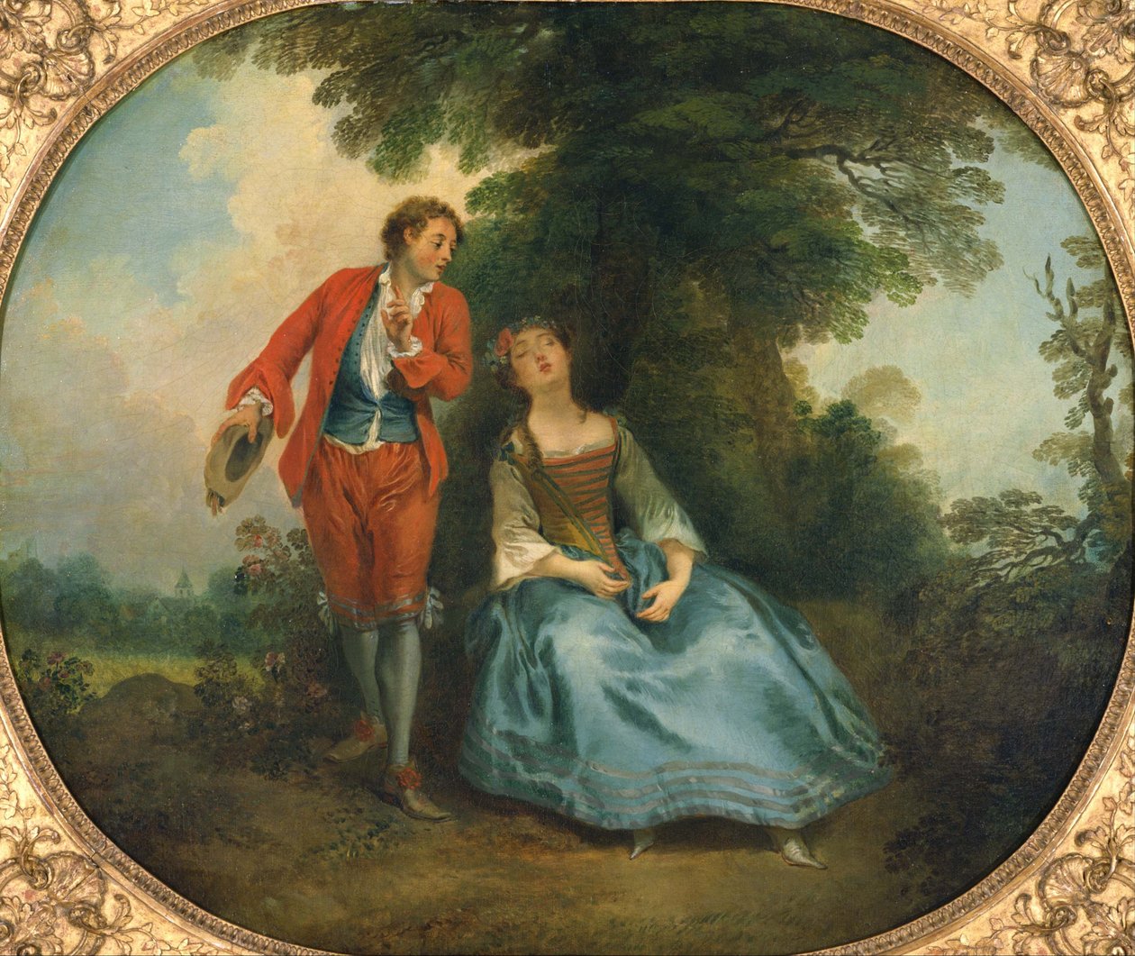 Pastora adormecida, ca 1730 de Nicolas Lancret