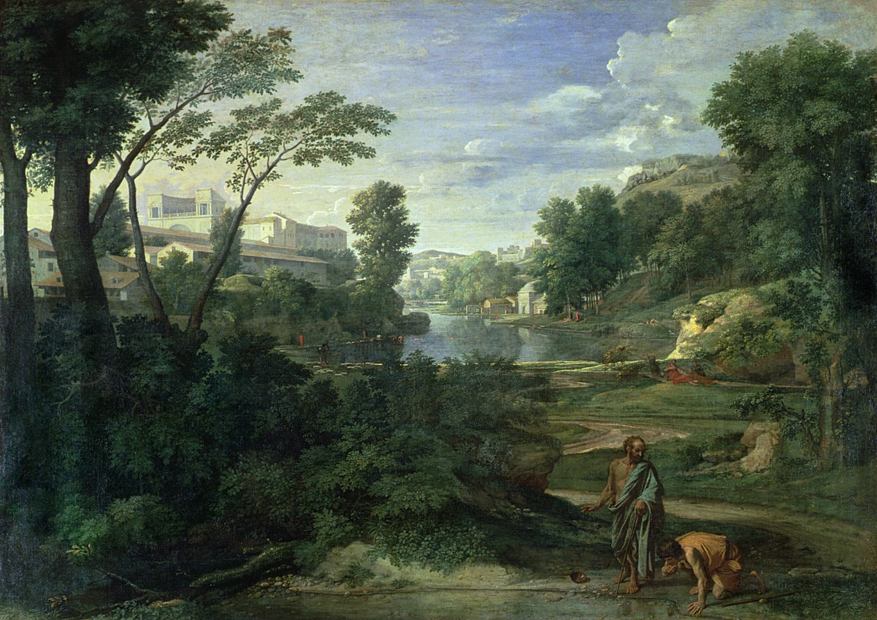Paisagem com Diógenes de Nicolas Poussin