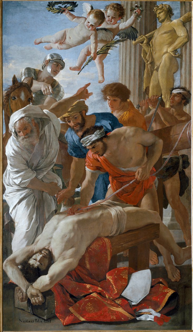 Martírio de Santo Erasmo de Nicolas Poussin