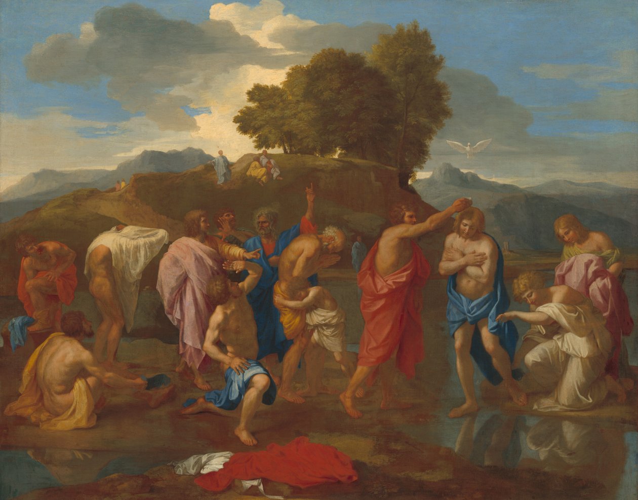 O Batismo de Cristo de Nicolas Poussin