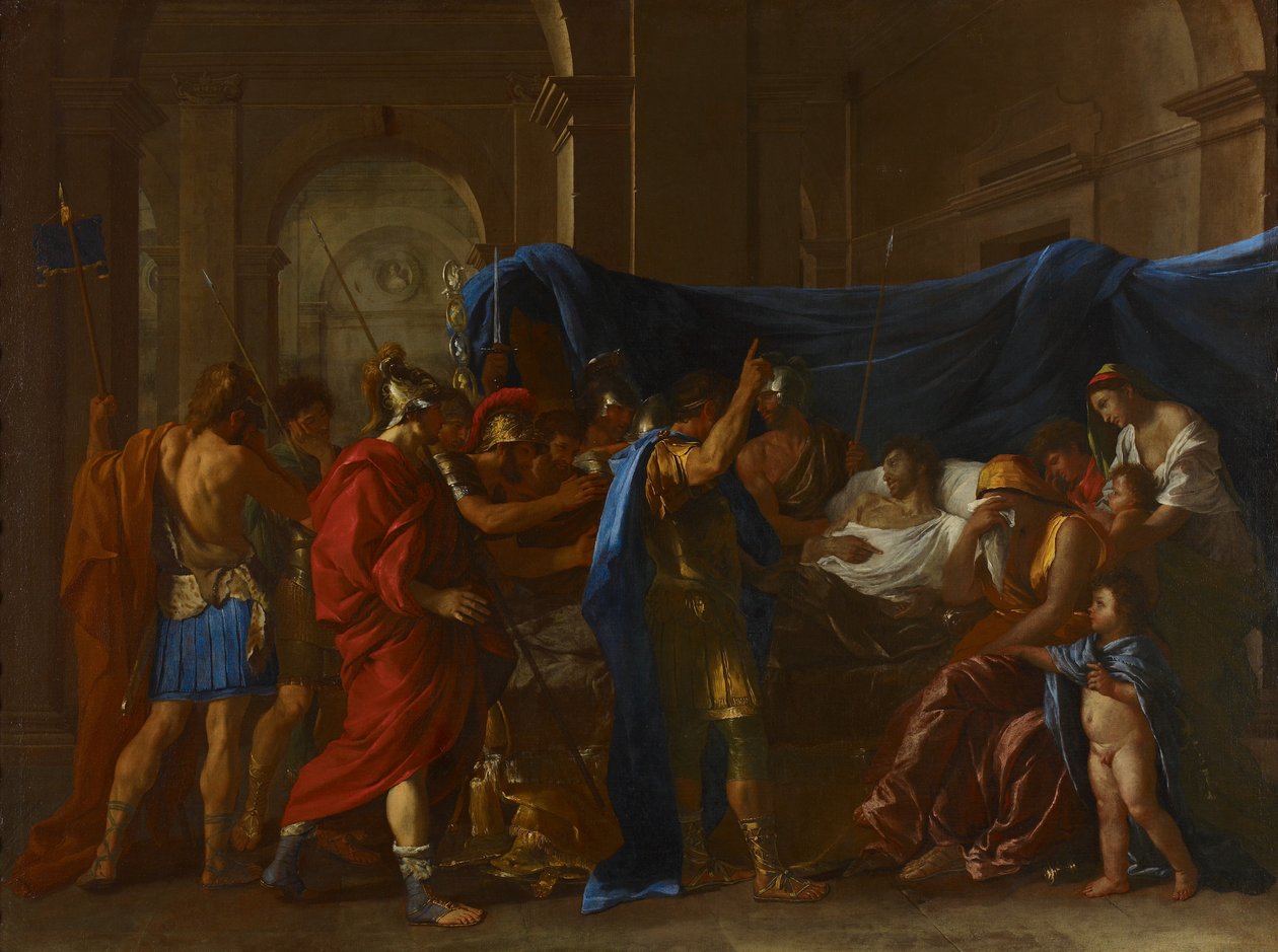 A Morte de Germanicus de Nicolas Poussin