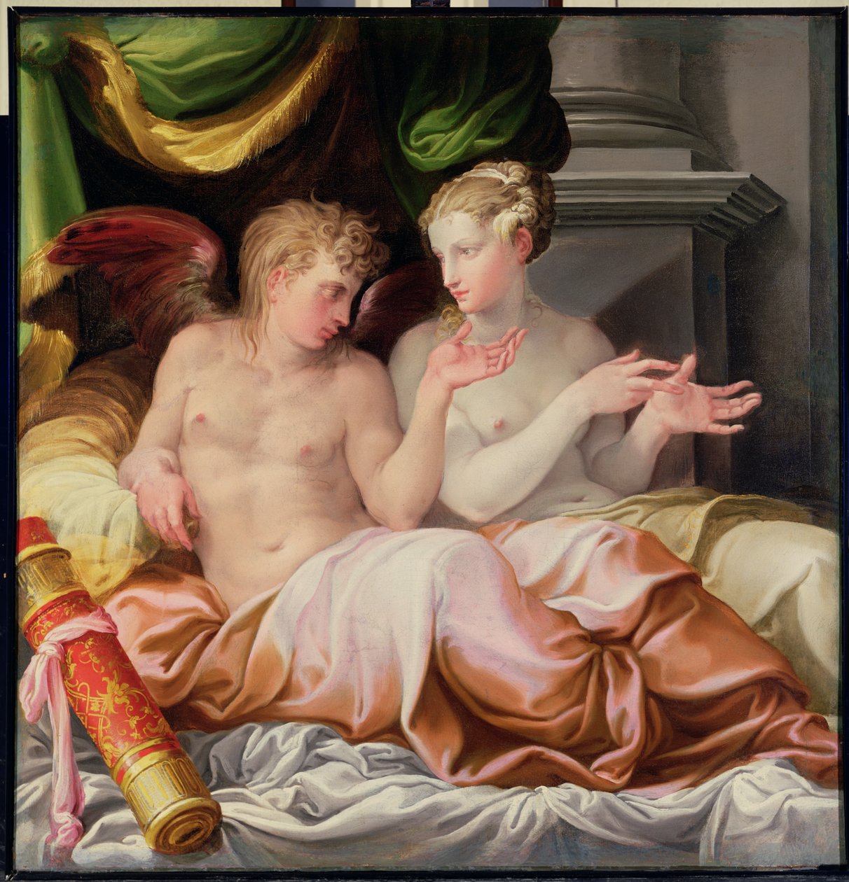 Eros e Psique, século XVI de Nicolo dell Abate