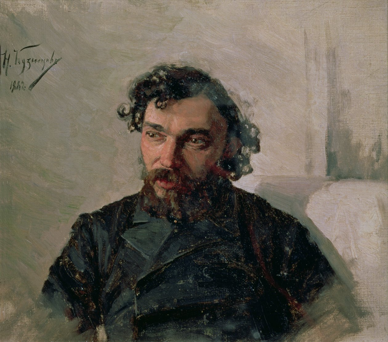 Retrato de Ivan Pochitonov (1850-1923), 1882 de Nikolai Dmitrievich Kuznetsov