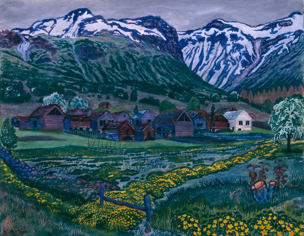 Noite de Ranúnculo de Nikolai Astrup