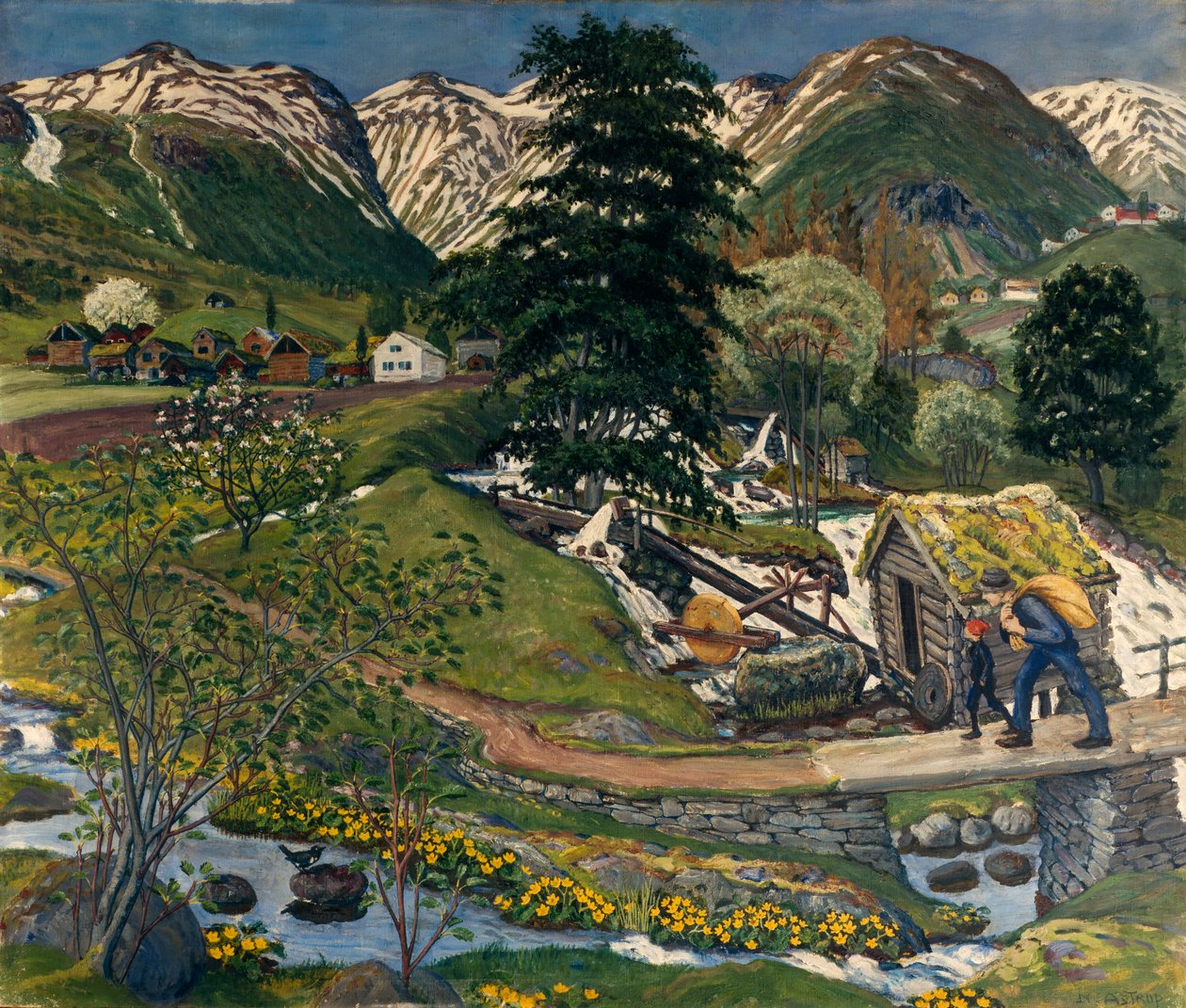 Estaleiro Kvennagong e Jolster de Nikolai Astrup