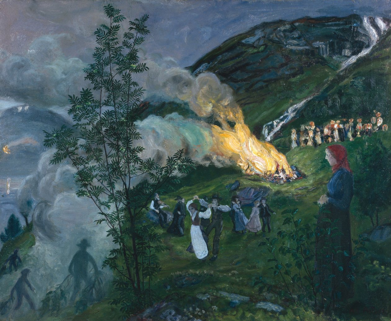 Incêndio a meio do Verão de Nikolai Astrup