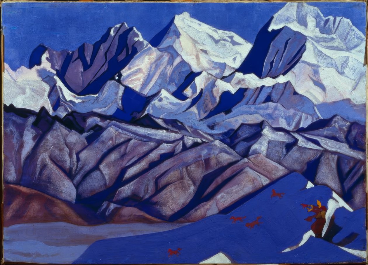 Cavalos vermelhos de Nikolai Konstantinowitsch Roerich