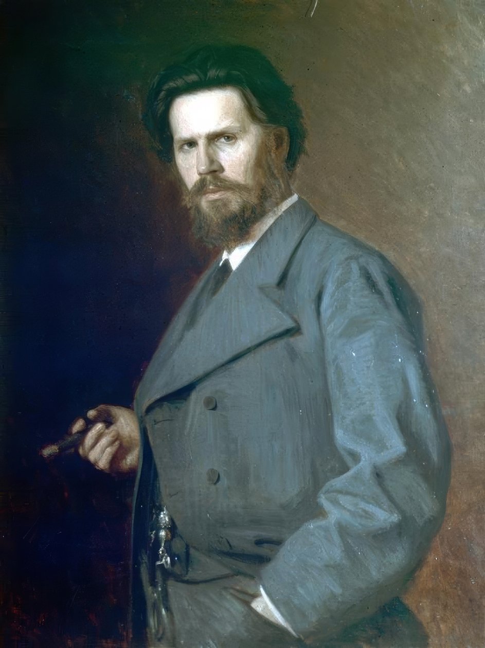 Retrato de I. Kramskoy de Nikolai Yaroshenko