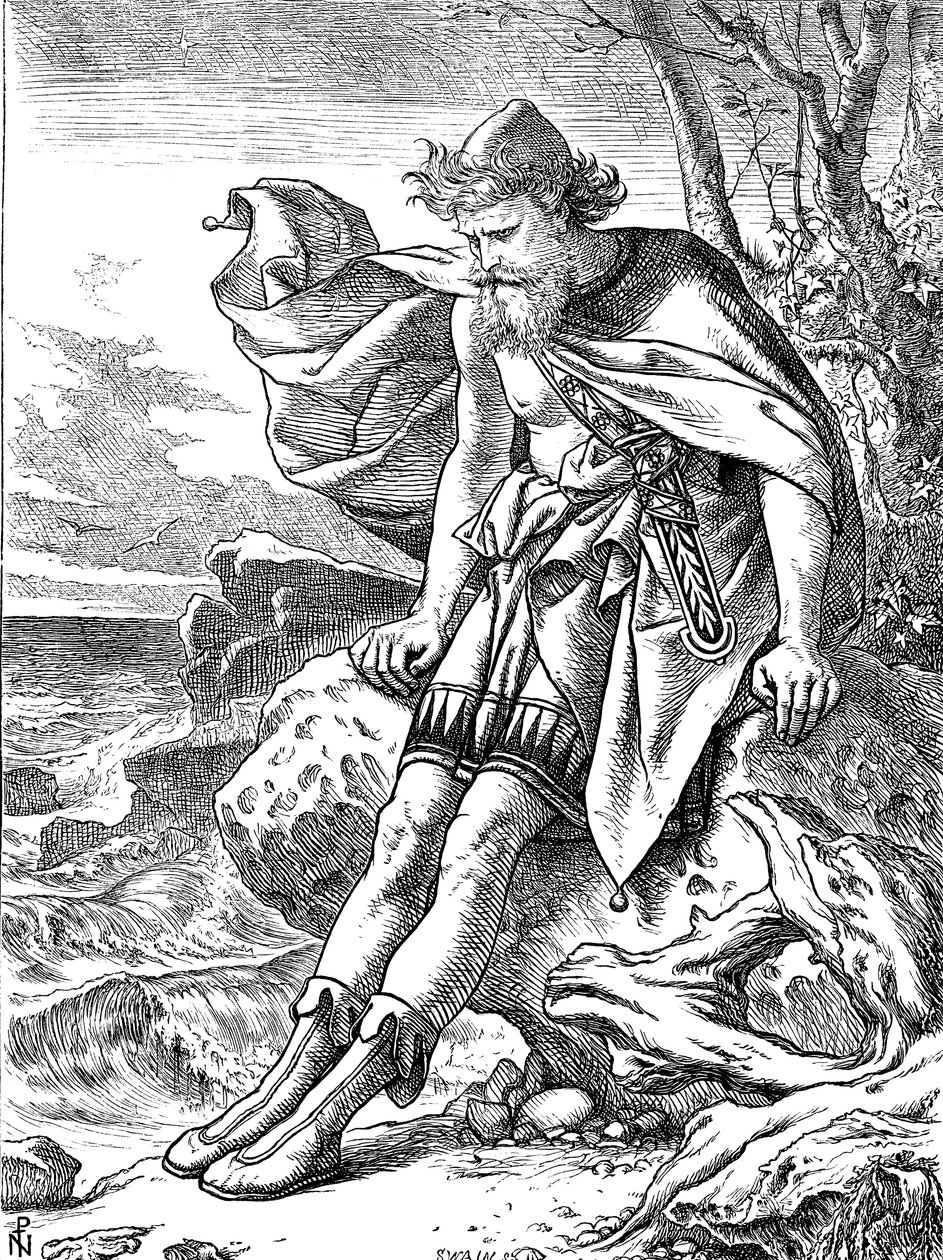 Ulisses em Ogígia, 1864 de Noel Paton