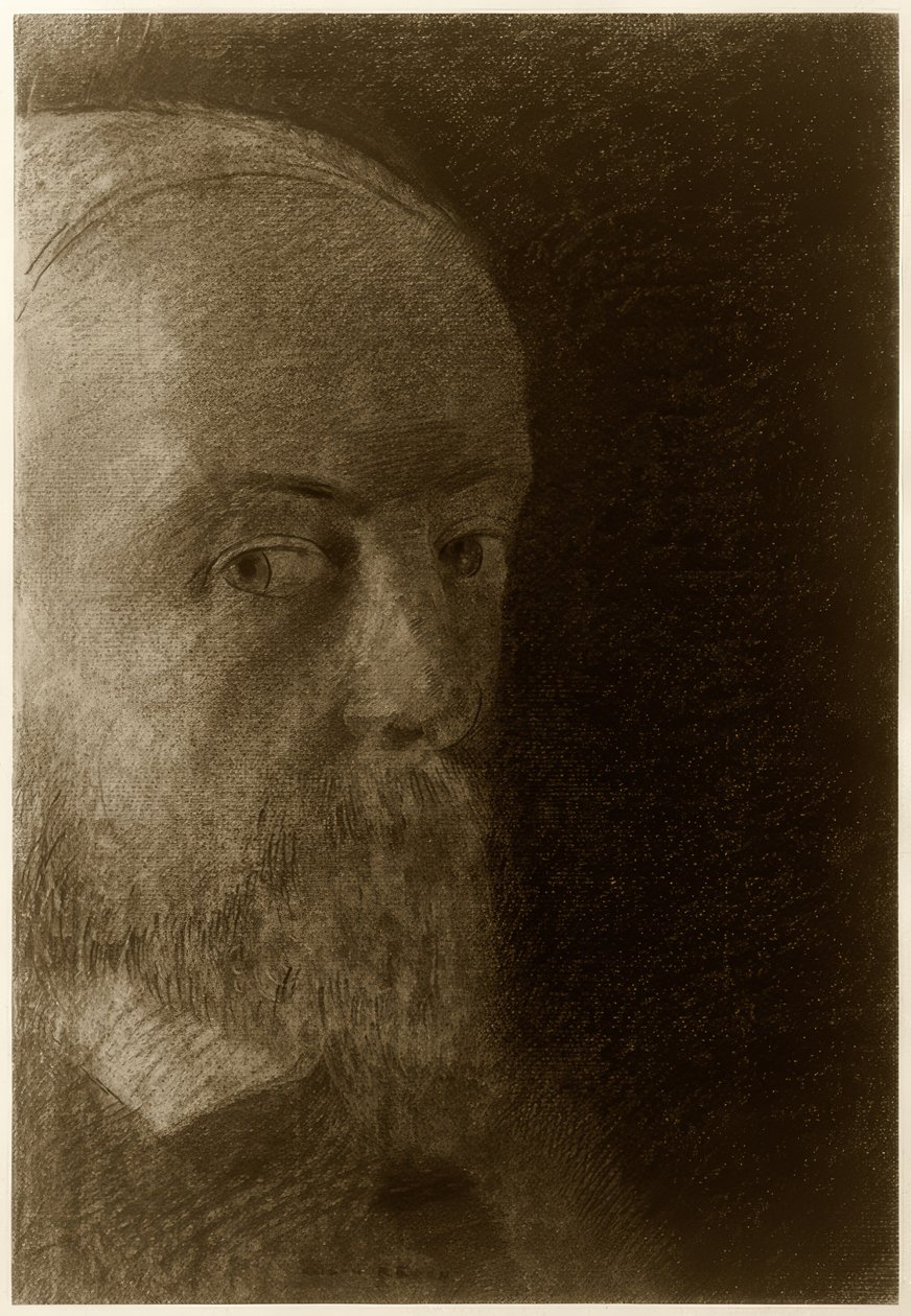 Cabeça - auto-retrato de Odilon Redon