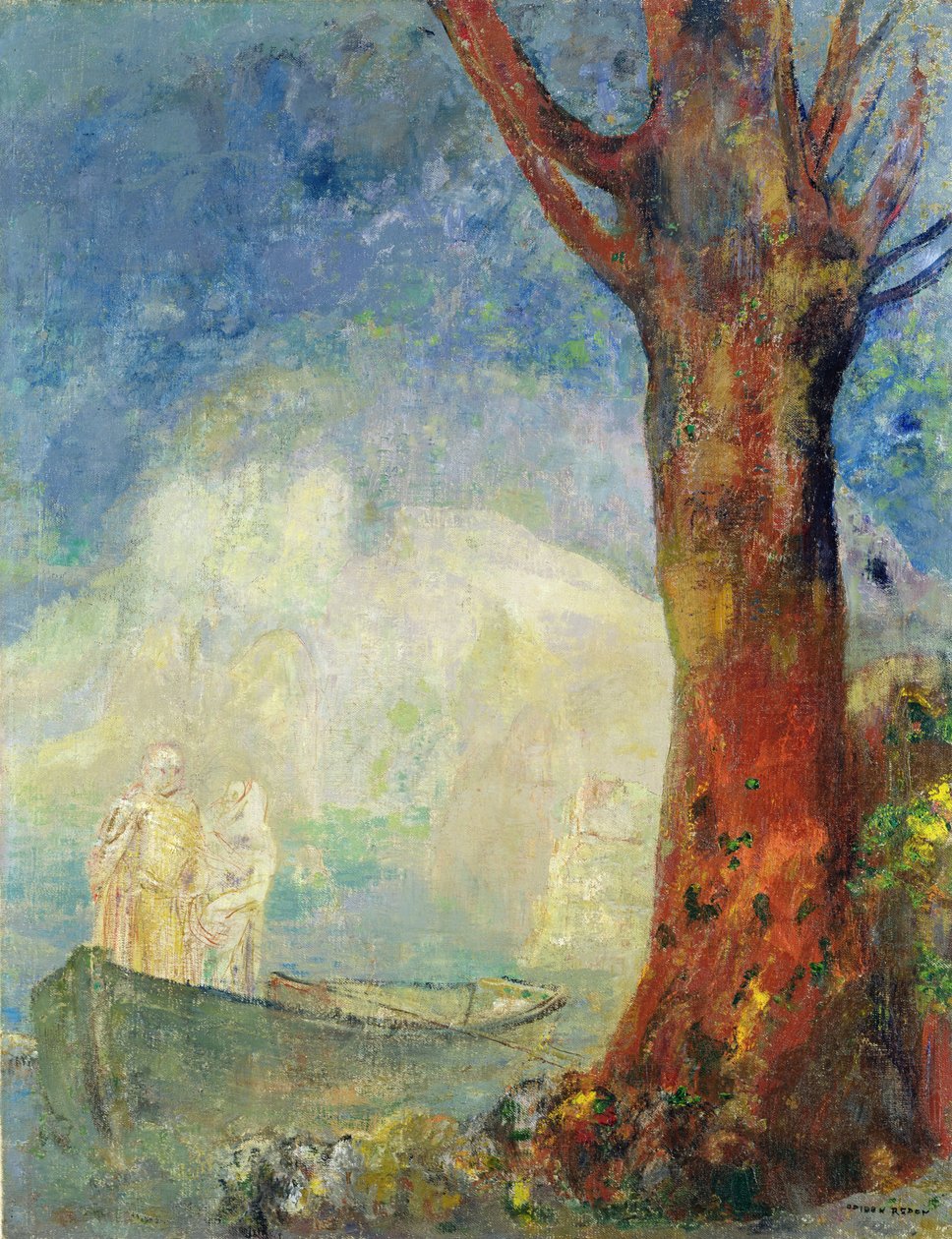 O Barque, c.1900 de Odilon Redon