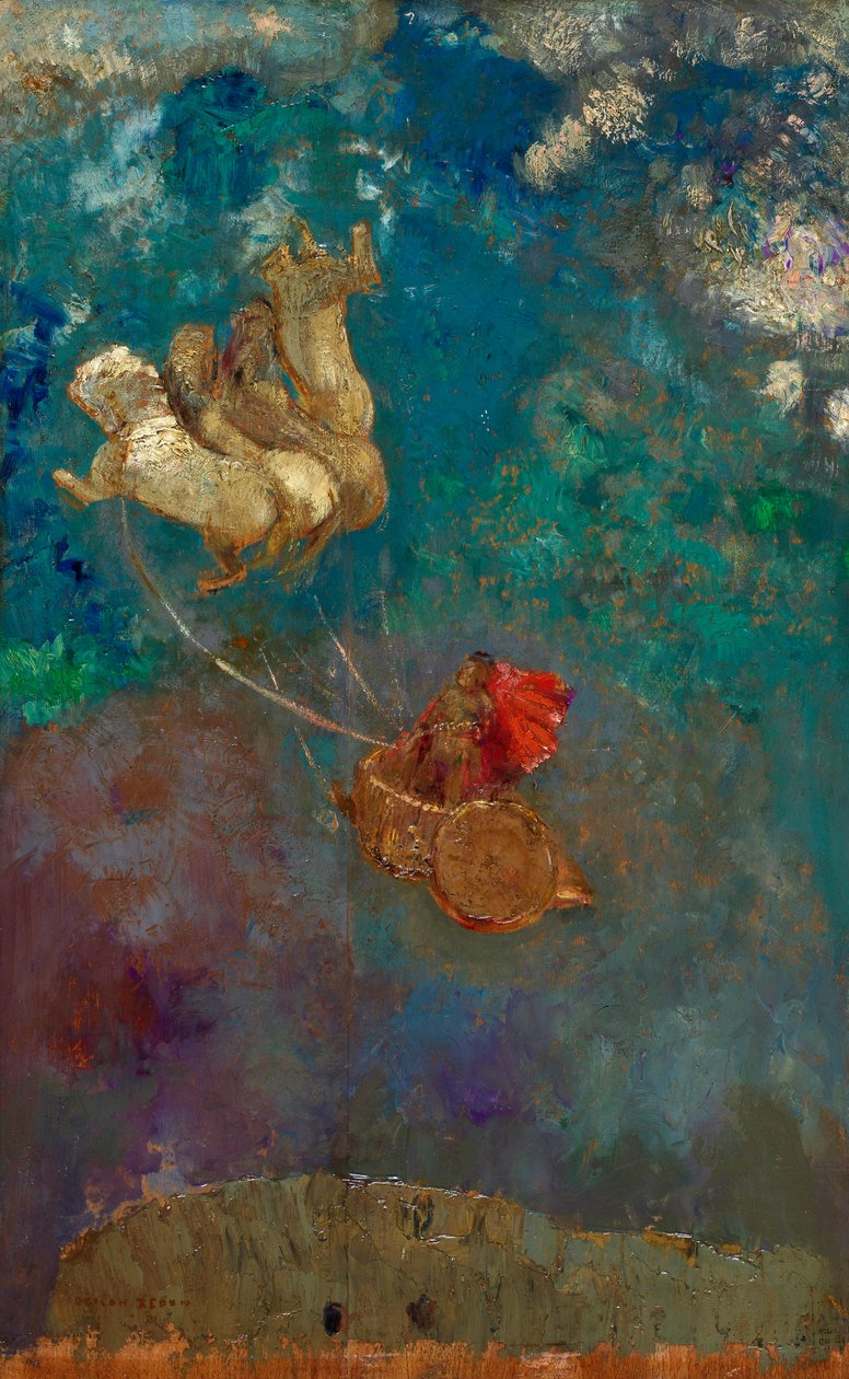 A carruagem de Apolo, 1907-10 de Odilon Redon
