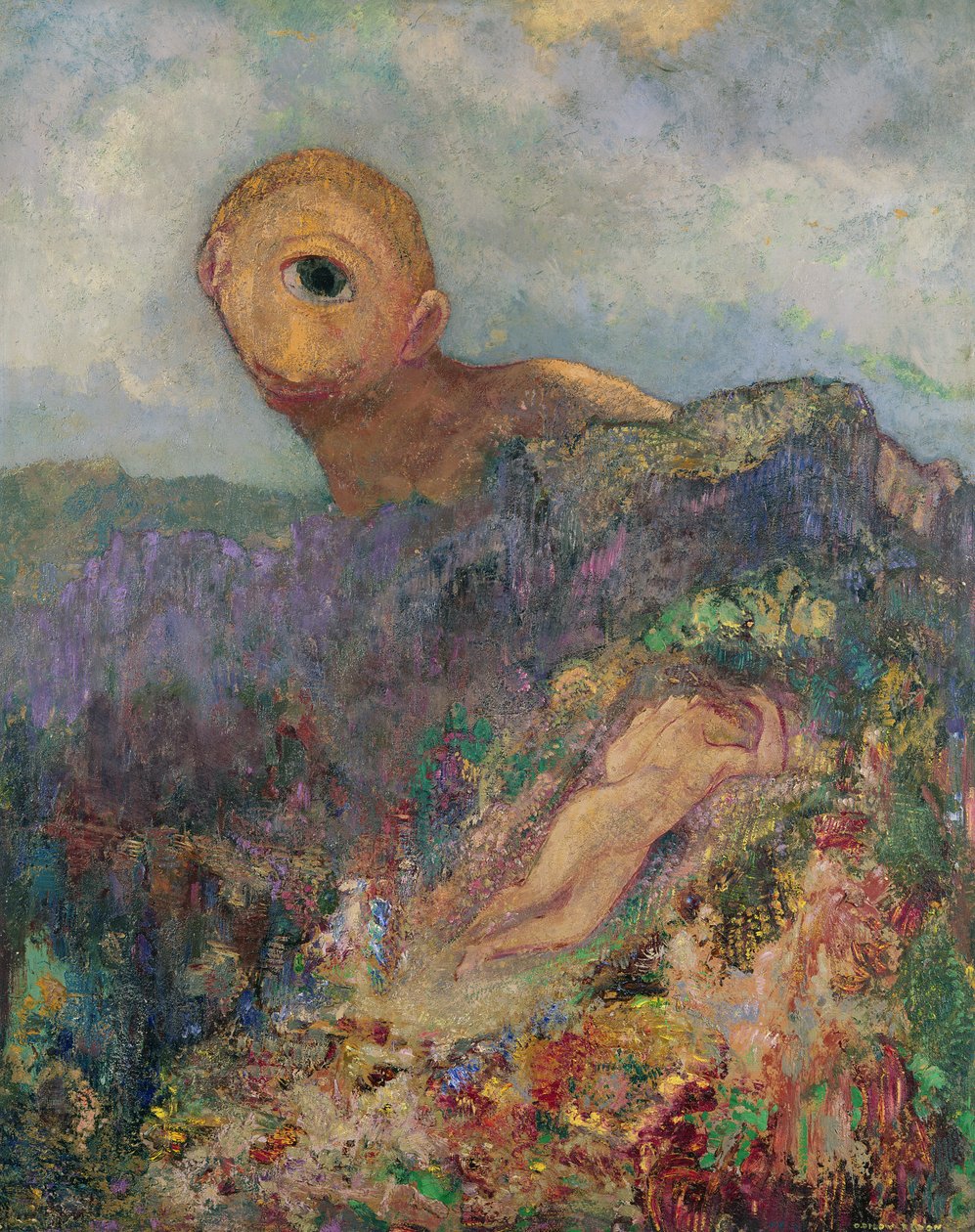 O Ciclope, c.1914 de Odilon Redon