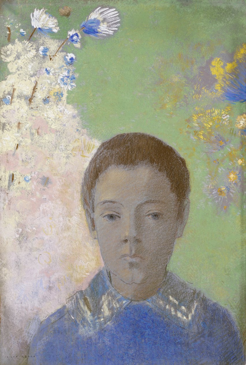 Retrato de Ari Redon, c.1898 de Odilon Redon
