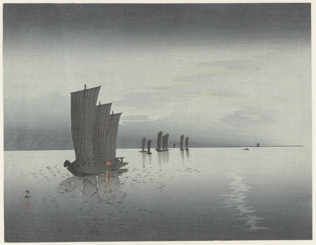 Barcos de pesca de Ohara Koson