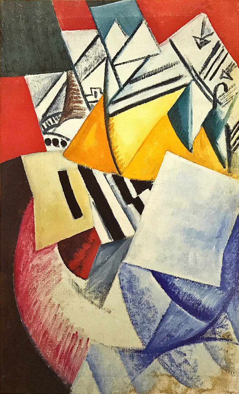 Composição com Cartas de Olga Rozanova