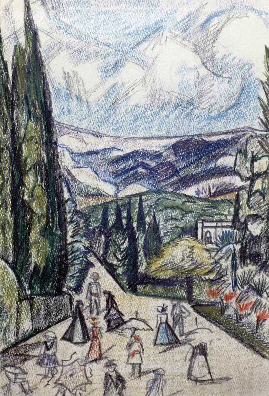 Paisagem da Criméia de Olga Rozanova