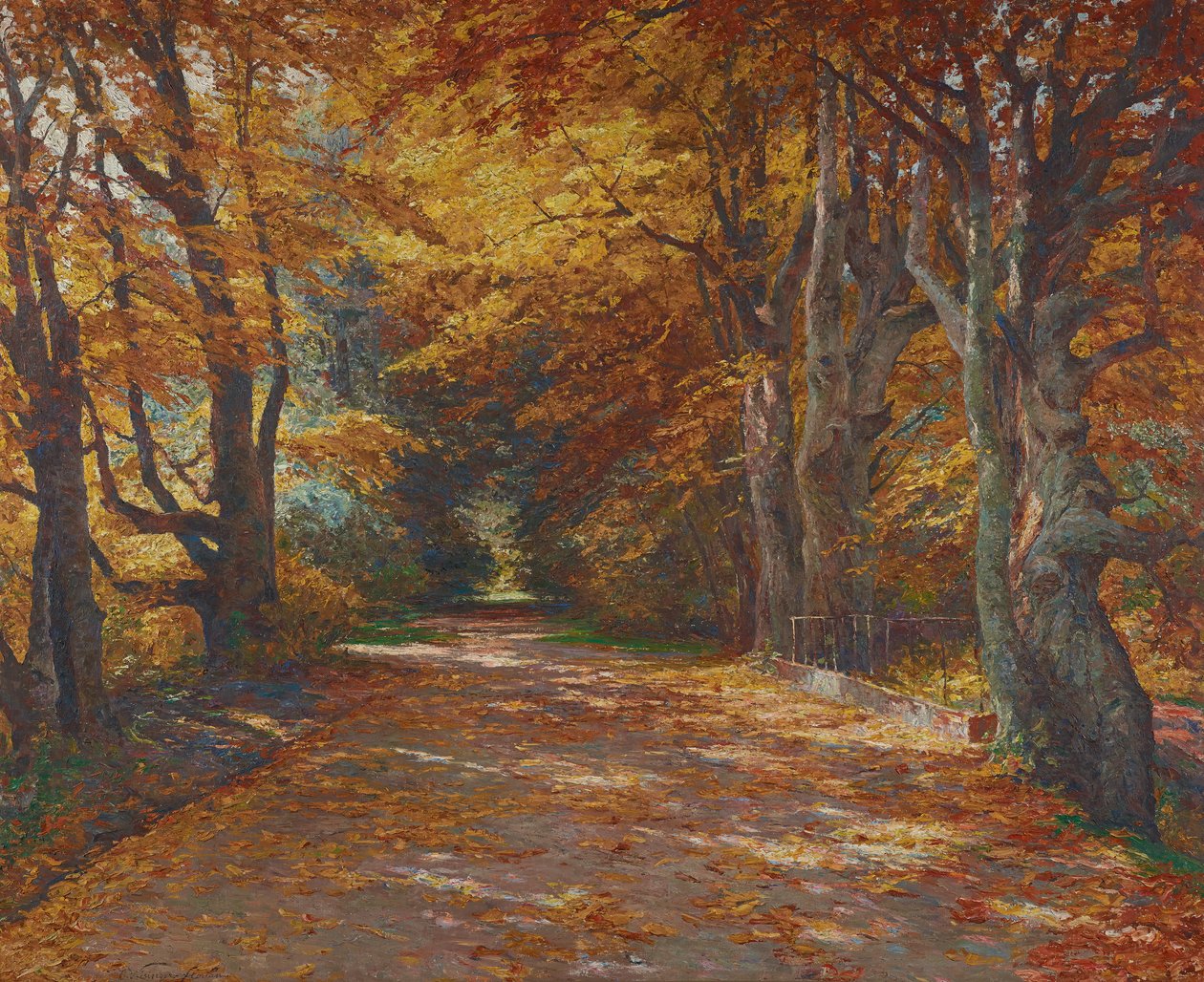 Praterallee no outono de Olga Wisinger Florian