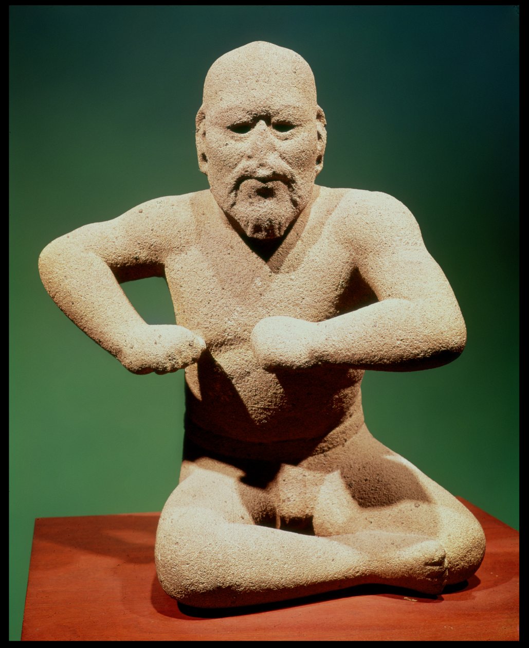 Estatueta de um lutador de Olmec