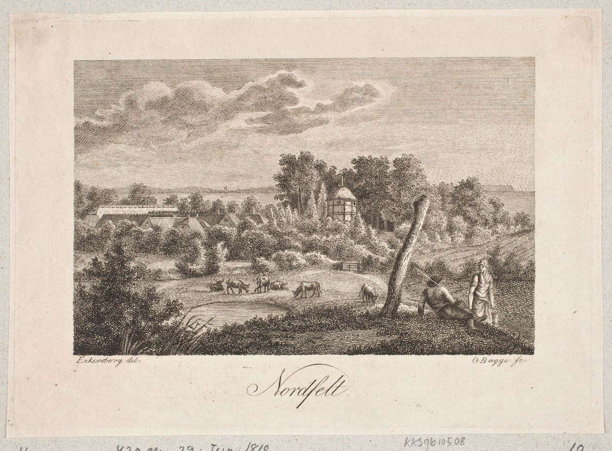 Paisagem em Nordfelt de Oluf Olufsen Bagge