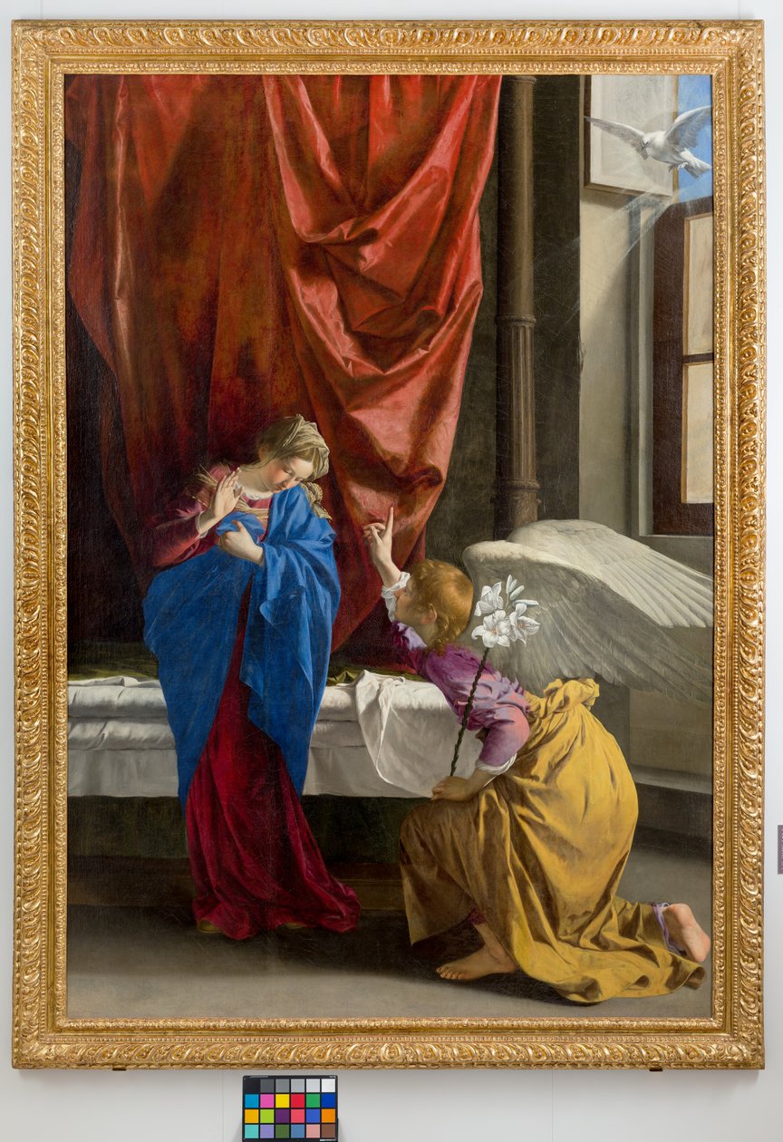 A Anunciação, 1623 de Orazio Gentileschi