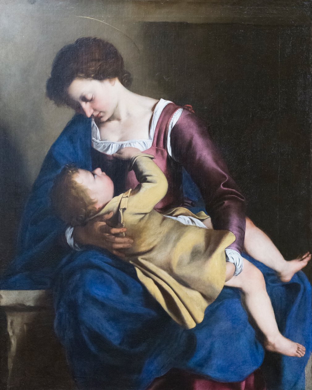 Virgem Maria e criança de Orazio Gentileschi
