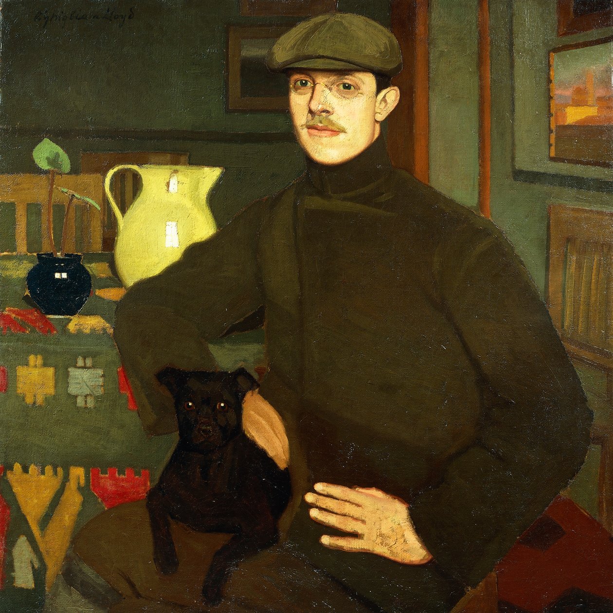 Retrato de Llewelyn Lloyd de Oscar Ghiglia