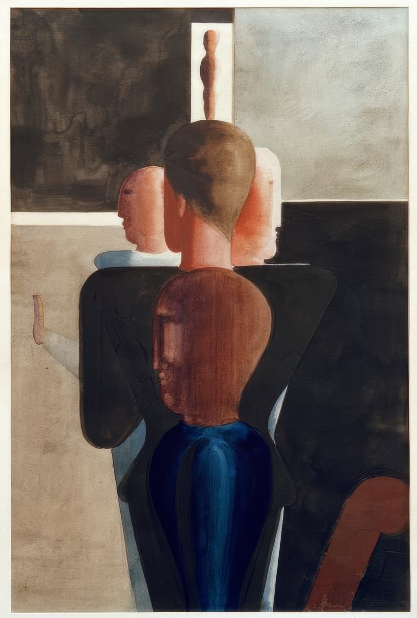 Grupo concêntrico na sala de Oskar Schlemmer