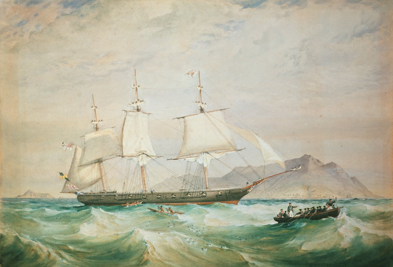 HMS Hornet, 1861 de Oswald Walters Brierly