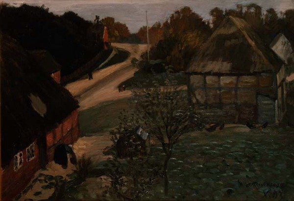 A aldeia de Worpswede de Otto Modersohn