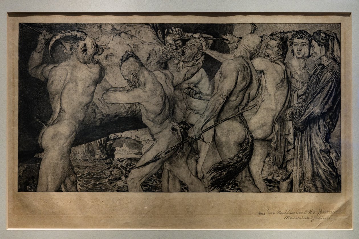 Dante e Virgílio no Inferno de Otto Greiner