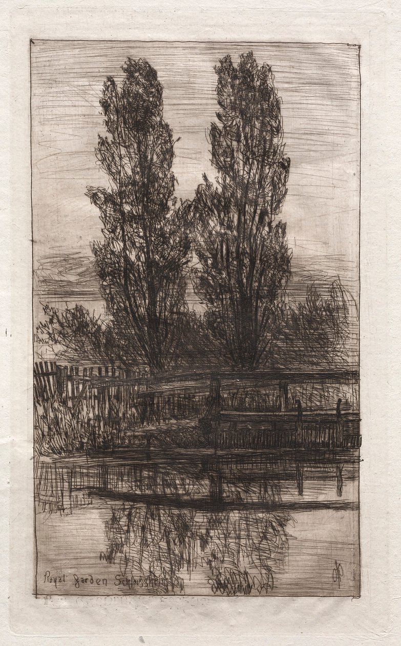 Choupos, Royal Garden, Schleissheim, 1879. de Otto H. Bacher