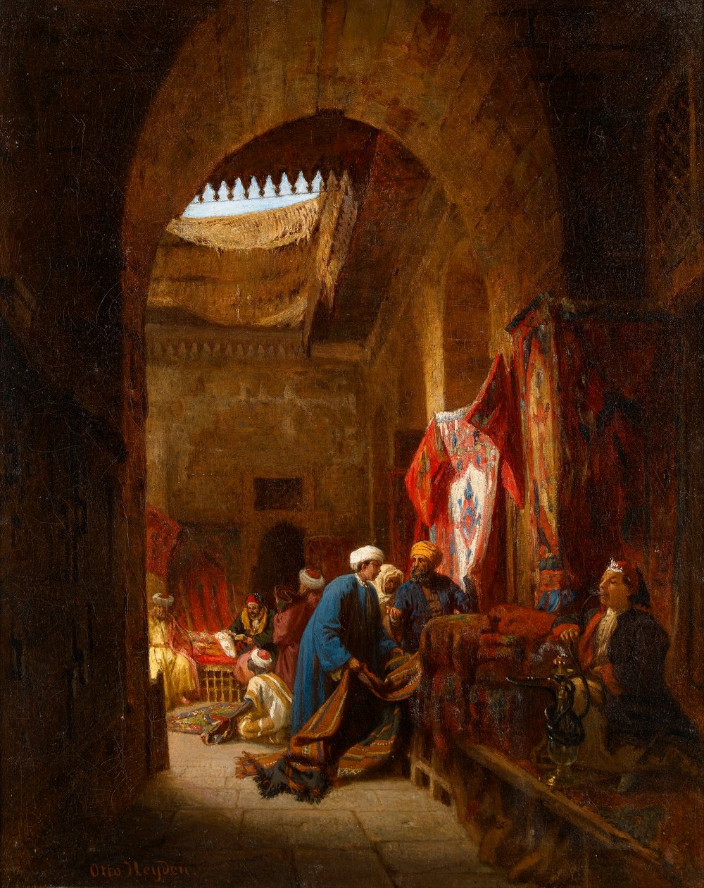 The Carpet Bazaar, Cairo de Otto Johann Heinrich Heyden
