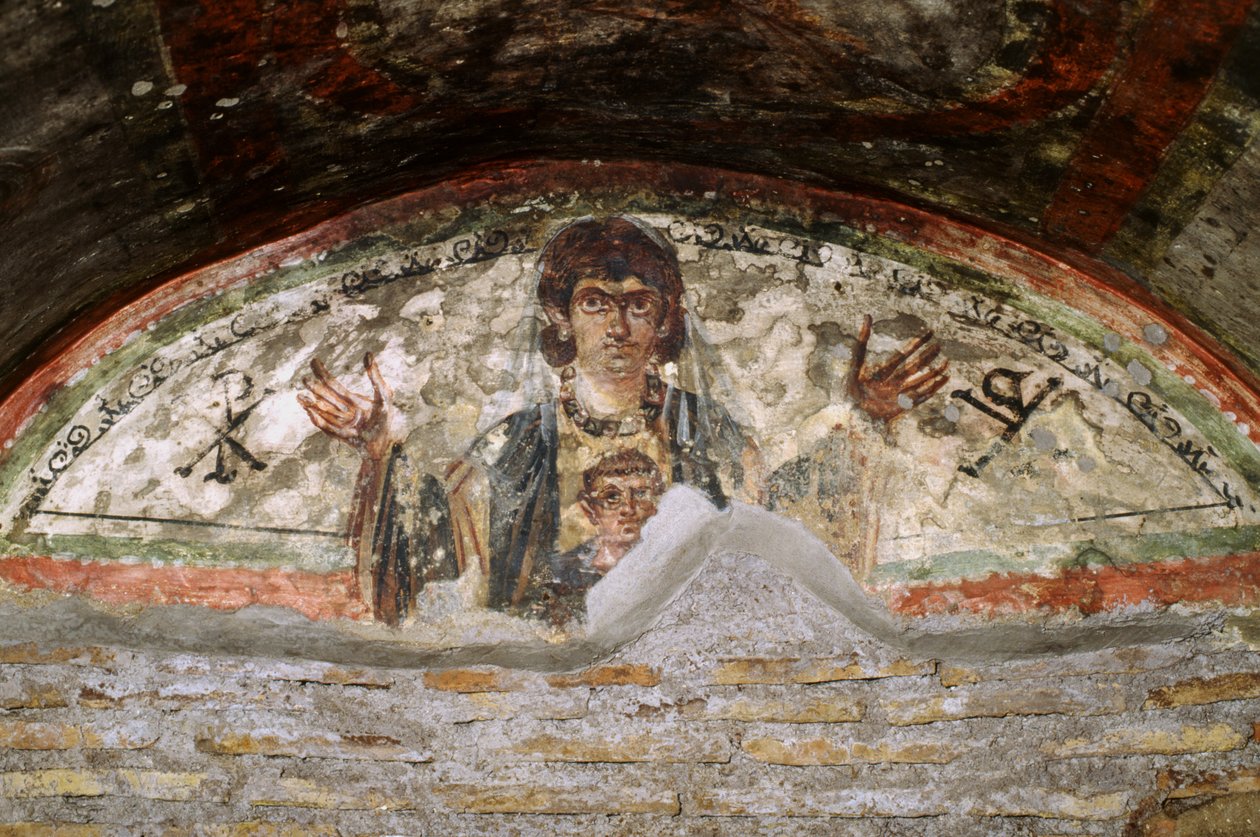 Madonna e criança de Paleo Christian